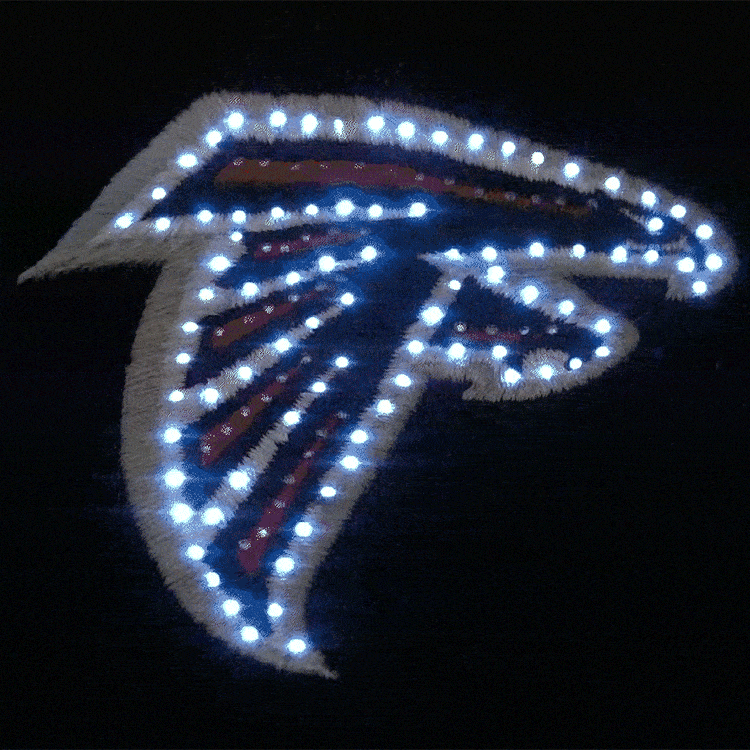 Atlanta Falcons Flashing Fiber Optic Cap-1