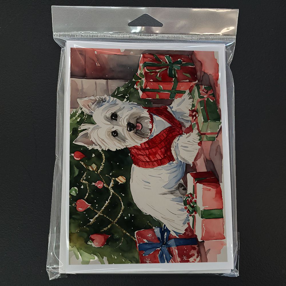 Westie Christmas Greeting Cards Pack of 8-2