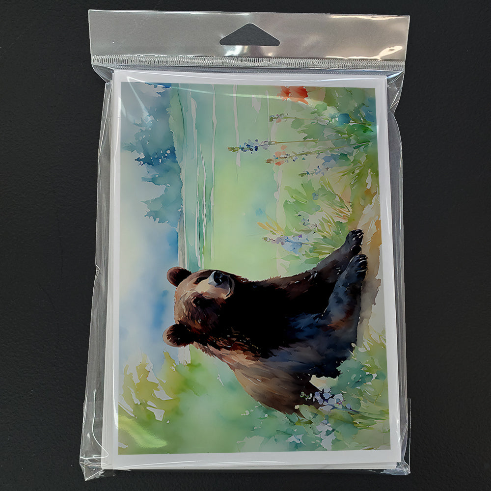 American Black Bear Greeting Cards Pack of 8-2